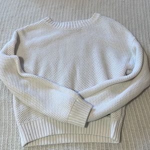 Hollister white sweater
